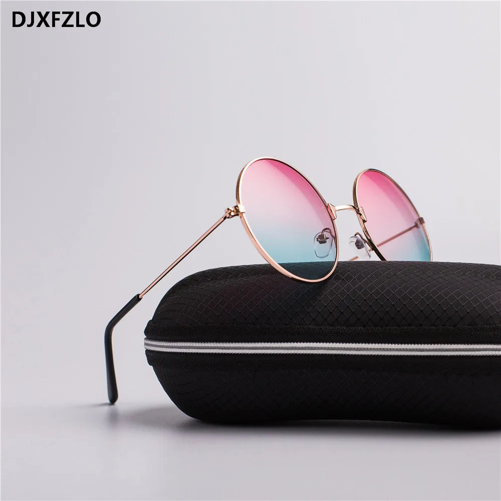 Unisex Metal Round Mirror Sunglasses – Retro Marine Style UV400 Eyewear - Kenzo Yoga