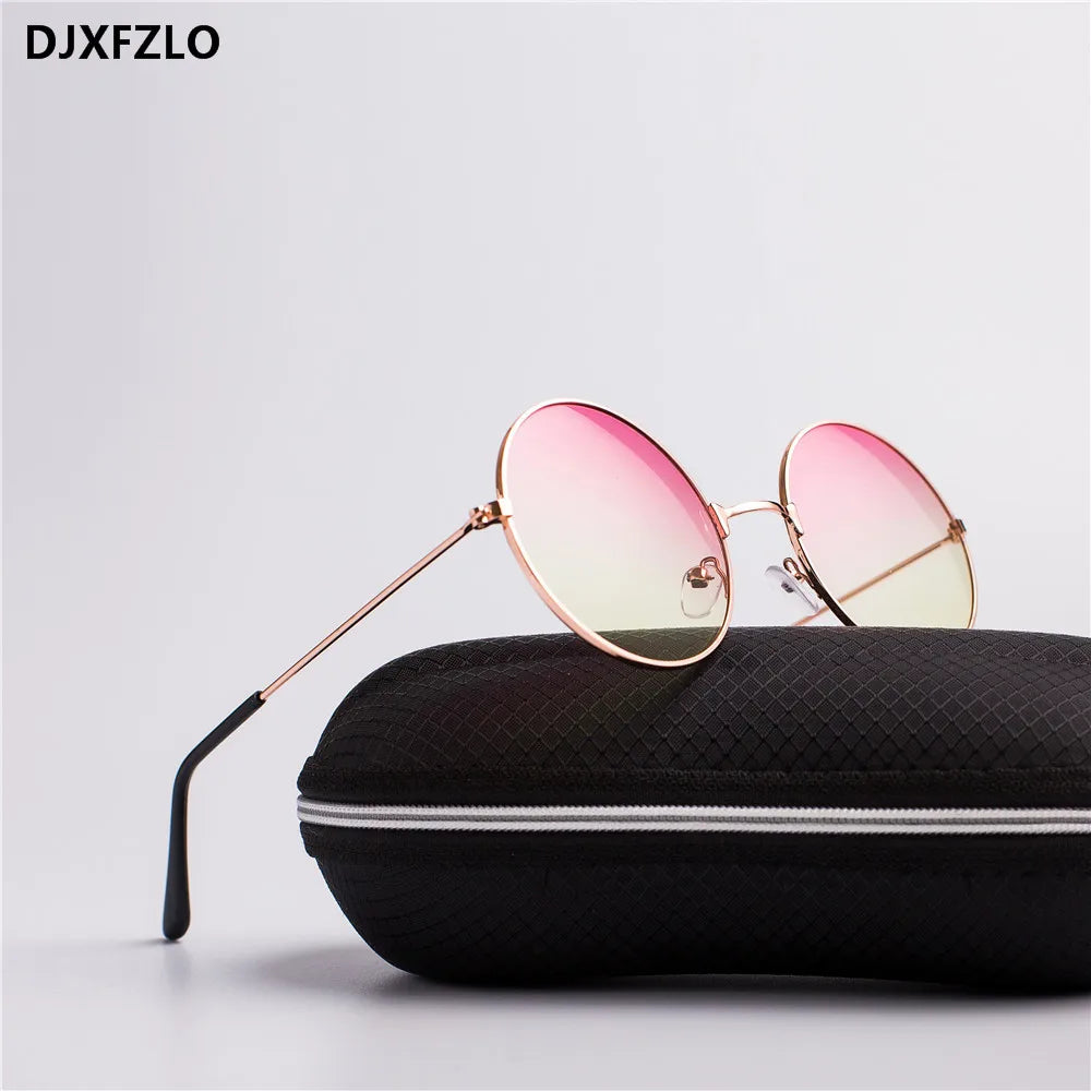 Unisex Metal Round Mirror Sunglasses – Retro Marine Style UV400 Eyewear - Kenzo Yoga