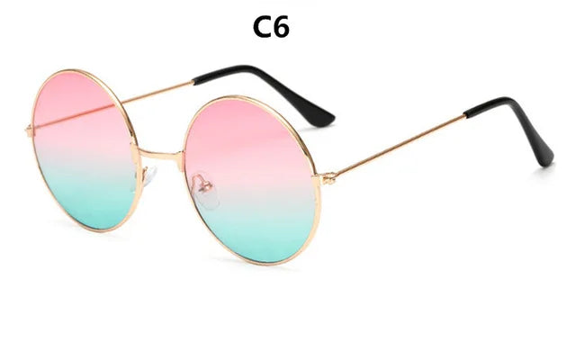 Unisex Metal Round Mirror Sunglasses – Retro Marine Style UV400 Eyewear - Kenzo Yoga