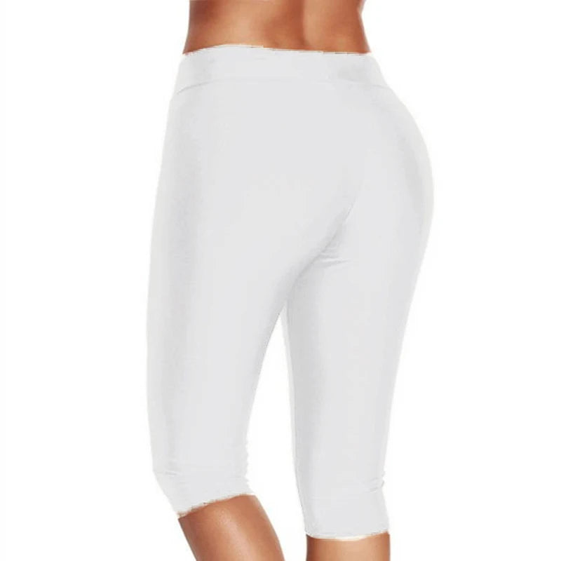 High Waist Push Up Fitness Leggings Crop Wide Waistband Cycling Short Leggings Workout Jogging For Women Training Leggings - Kenzo Yoga