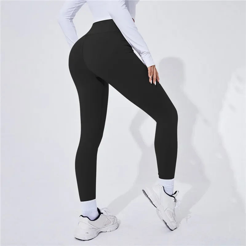 High Waist Yoga Warm Leggins Sports Tights Thermal Woman Running Pants Sexy Butt Lifting Leggings Push Up Panties Gym Fitness - Kenzo Yoga