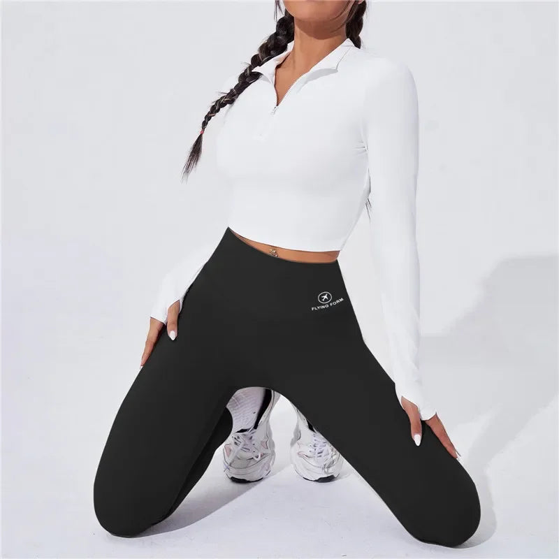 High Waist Yoga Warm Leggins Sports Tights Thermal Woman Running Pants Sexy Butt Lifting Leggings Push Up Panties Gym Fitness - Kenzo Yoga