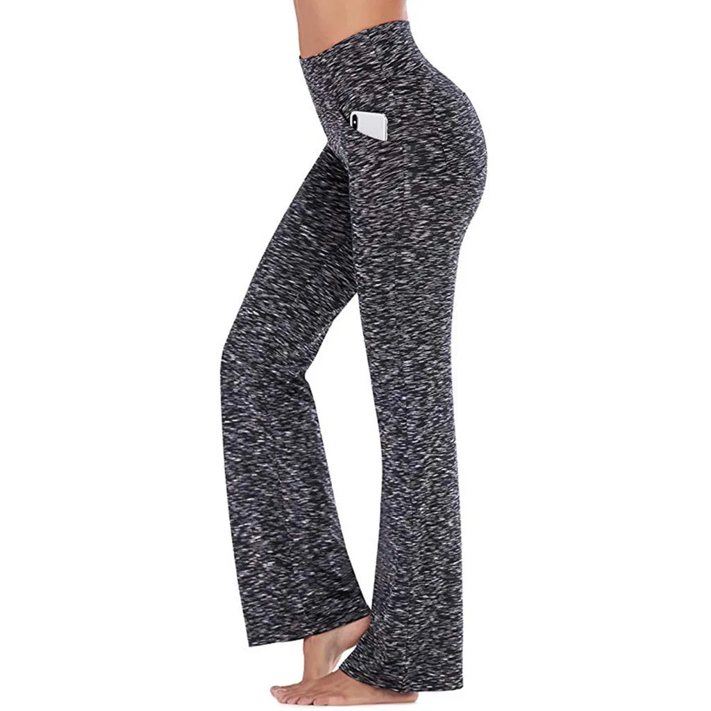 Ogilvy Mather Solid Elegant Female Lady Women's Legs Pants Palazzo Flared Wide Killer High Waist OL Ladies Career Long Trousers - Kenzo Yoga