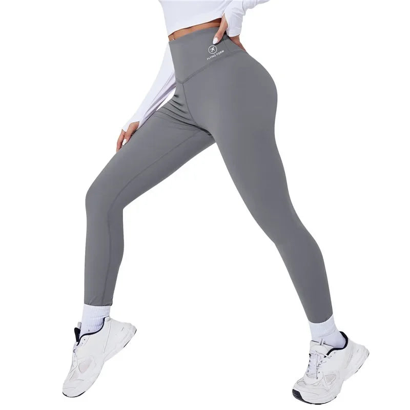 High Waist Yoga Warm Leggins Sports Tights Thermal Woman Running Pants Sexy Butt Lifting Leggings Push Up Panties Gym Fitness - Kenzo Yoga