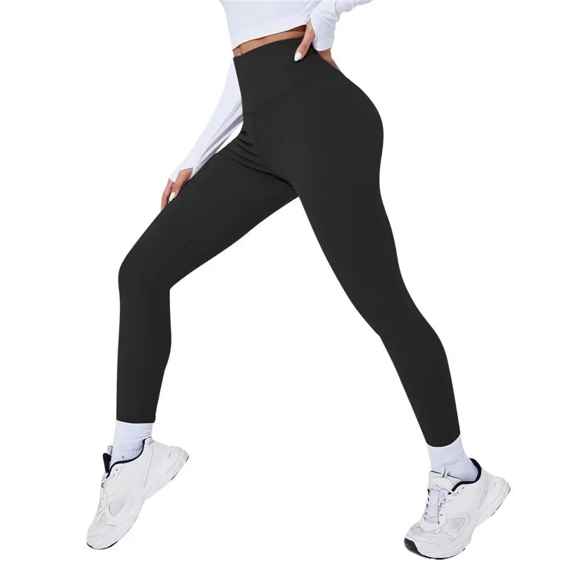 High Waist Yoga Warm Leggins Sports Tights Thermal Woman Running Pants Sexy Butt Lifting Leggings Push Up Panties Gym Fitness - Kenzo Yoga