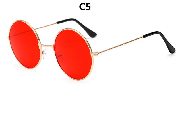 Unisex Metal Round Mirror Sunglasses – Retro Marine Style UV400 Eyewear - Kenzo Yoga