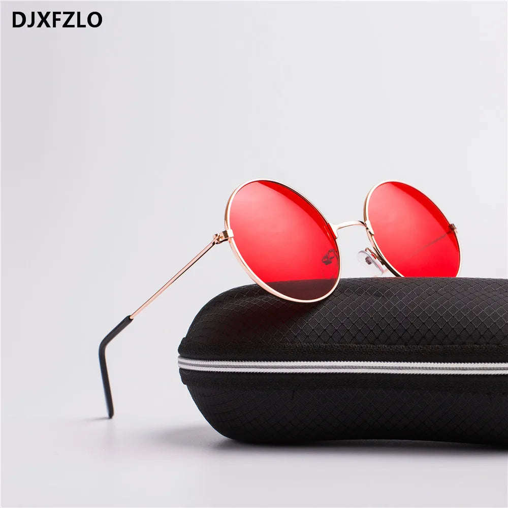 Unisex Metal Round Mirror Sunglasses – Retro Marine Style UV400 Eyewear - Kenzo Yoga