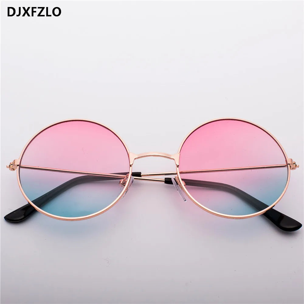 Unisex Metal Round Mirror Sunglasses – Retro Marine Style UV400 Eyewear - Kenzo Yoga
