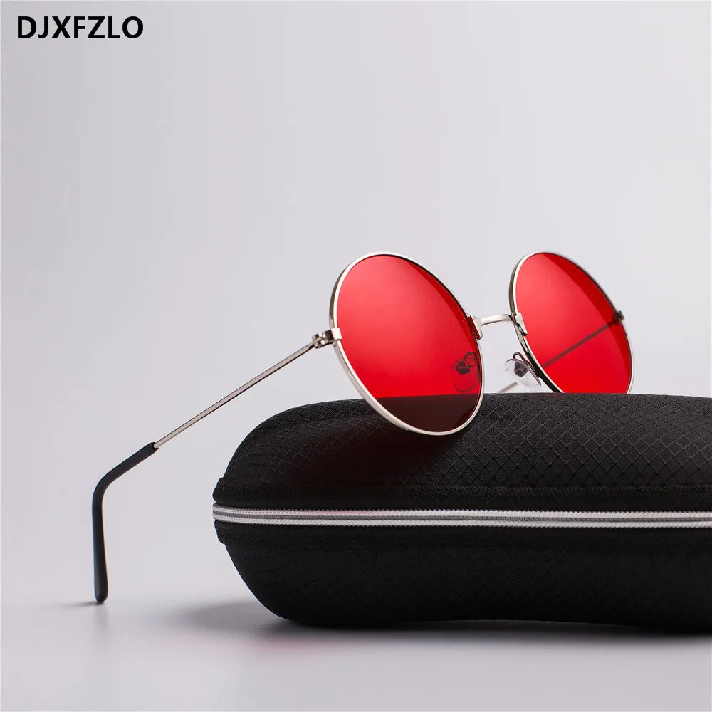 Unisex Metal Round Mirror Sunglasses – Retro Marine Style UV400 Eyewear - Kenzo Yoga