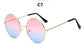 Unisex Metal Round Mirror Sunglasses – Retro Marine Style UV400 Eyewear - Kenzo Yoga