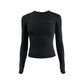 Women's Long Sleeve Top Yoga Shirts Running T-Shirt Workout Fitness Gym Sports Top Training Crop Top Solidcolor лонгслив женский - Kenzo Yoga