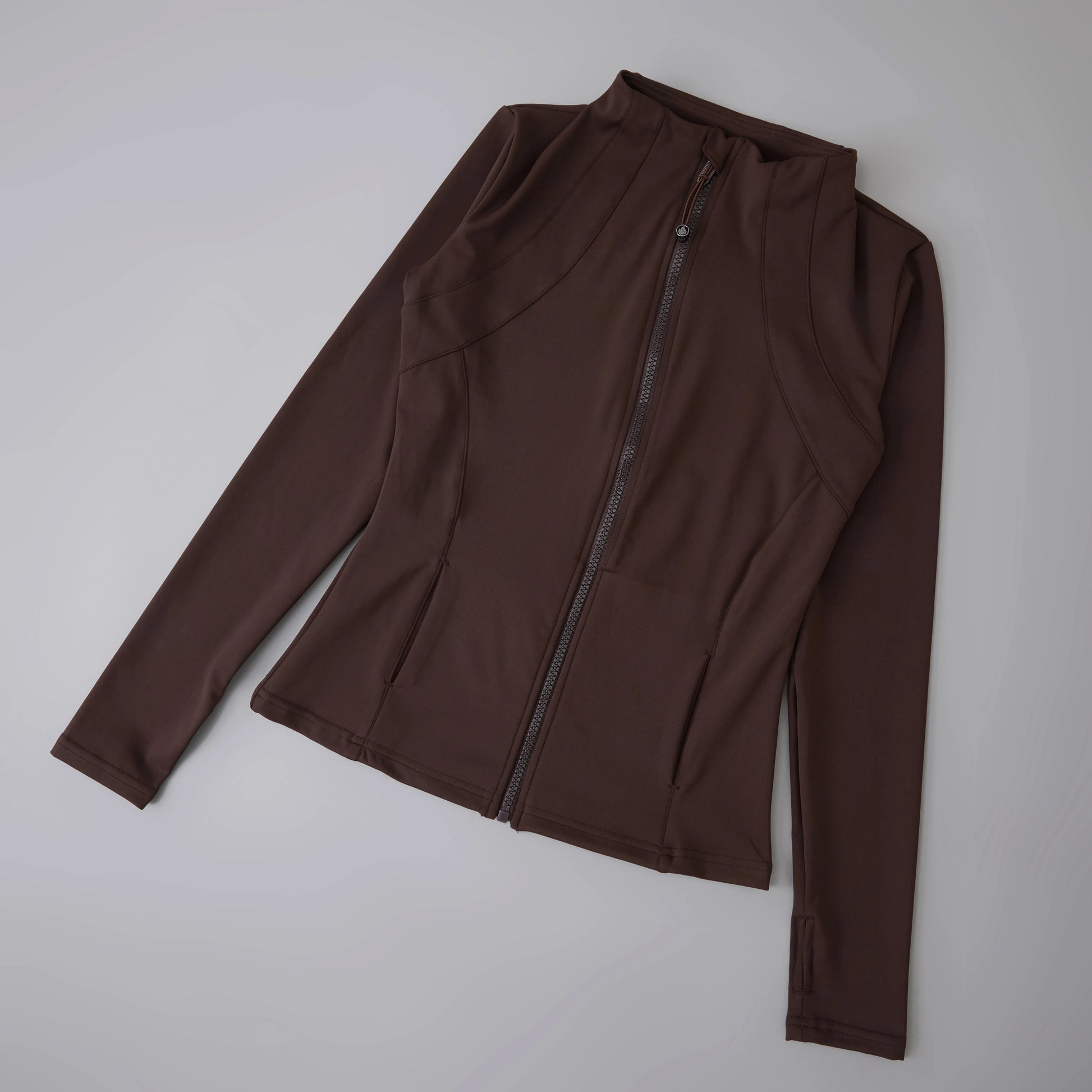 New yoga wear ladies coat round high elastic loose exercise yoga fitness long sleeve stand-up collar  yoga tops - Kenzo Yoga