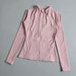 New yoga wear ladies coat round high elastic loose exercise yoga fitness long sleeve stand-up collar  yoga tops - Kenzo Yoga