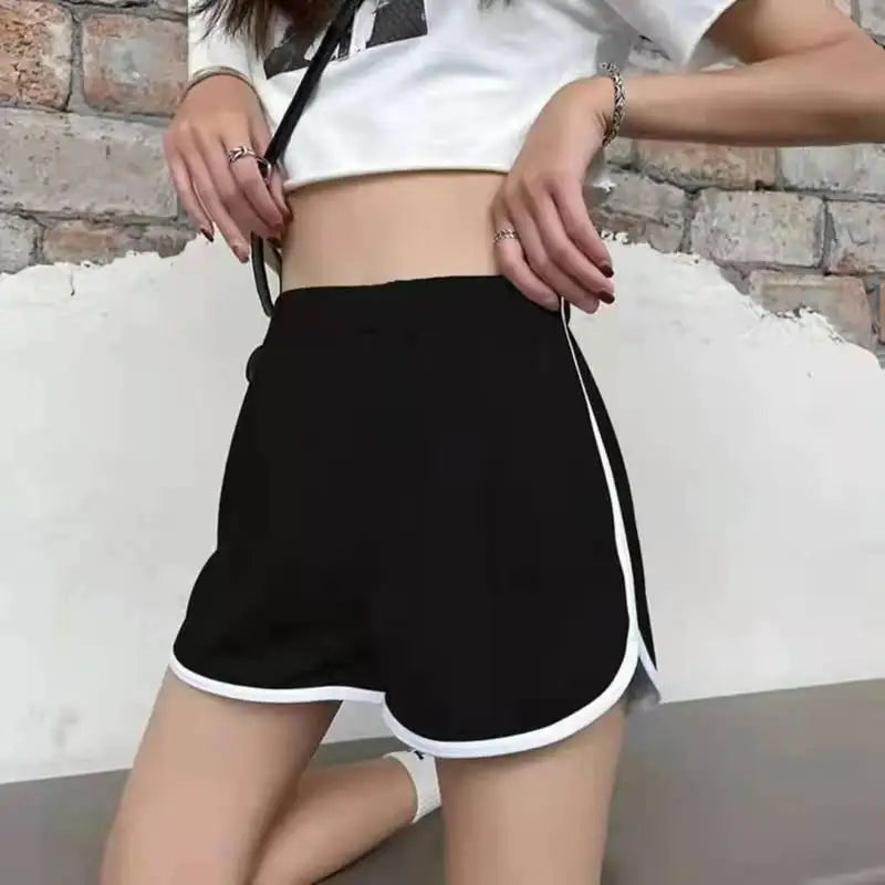 Elastic Shorts for Women, Loose Fitting, Quick Drying, Summer Thin Running, Fitness, Leisure, and Anti External Wear. Instagram - Kenzo Yoga