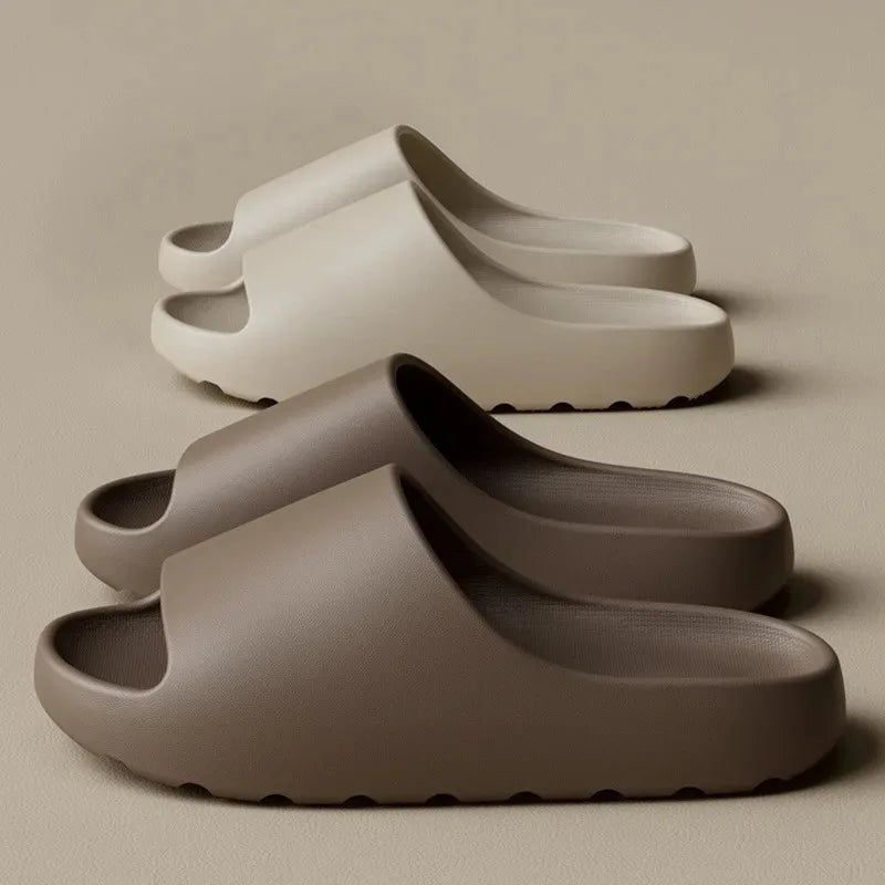 Coconut Cloud EVA Slides – Unisex Thick-Soled Summer Slippers - Kenzo Yoga