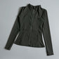 New yoga wear ladies coat round high elastic loose exercise yoga fitness long sleeve stand-up collar  yoga tops - Kenzo Yoga