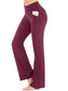 Ogilvy Mather Solid Elegant Female Lady Women's Legs Pants Palazzo Flared Wide Killer High Waist OL Ladies Career Long Trousers - Kenzo Yoga
