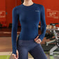 Women's Long Sleeve Top Yoga Shirts Running T-Shirt Workout Fitness Gym Sports Top Training Crop Top Solidcolor лонгслив женский - Kenzo Yoga