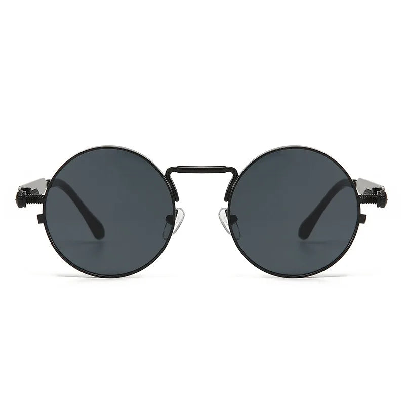 Retro Men Punk Style Sunglasses Colorful Round Metal Frame Women Fashion Sunglasses Uv400 2023 - Kenzo Yoga