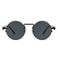 Retro Men Punk Style Sunglasses Colorful Round Metal Frame Women Fashion Sunglasses Uv400 2023 - Kenzo Yoga
