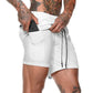 Men’s 2-in-1 Sports Shorts – Double-Layer Running & Gym Training Shorts - Kenzo Yoga