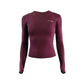 Women's Long Sleeve Top Yoga Shirts Running T-Shirt Workout Fitness Gym Sports Top Training Crop Top Solidcolor лонгслив женский - Kenzo Yoga