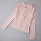 New yoga wear ladies coat round high elastic loose exercise yoga fitness long sleeve stand-up collar  yoga tops - Kenzo Yoga